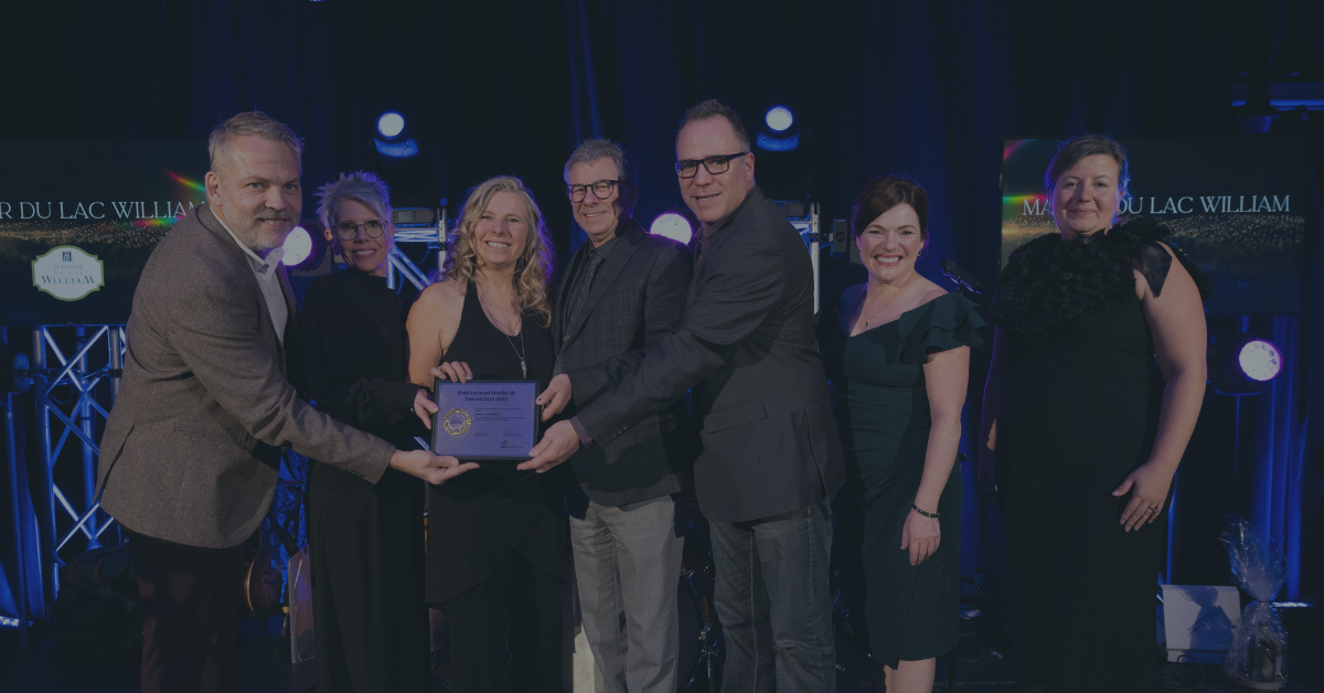 Le Manoir du Lac William remporte les grands honneurs!