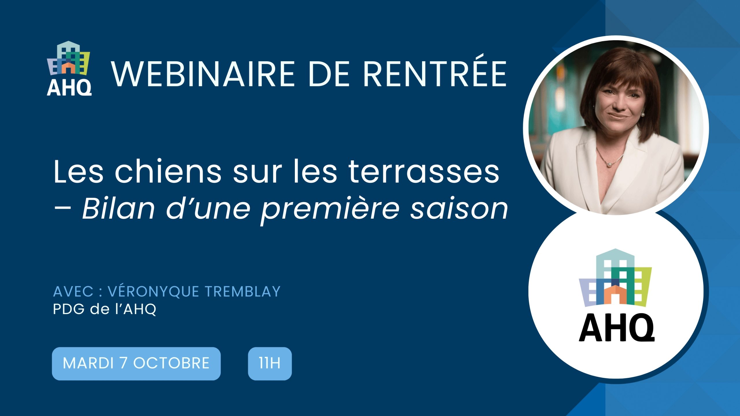 Webinaire : Les chiens sur les terrasses – Bilan d’une première saison