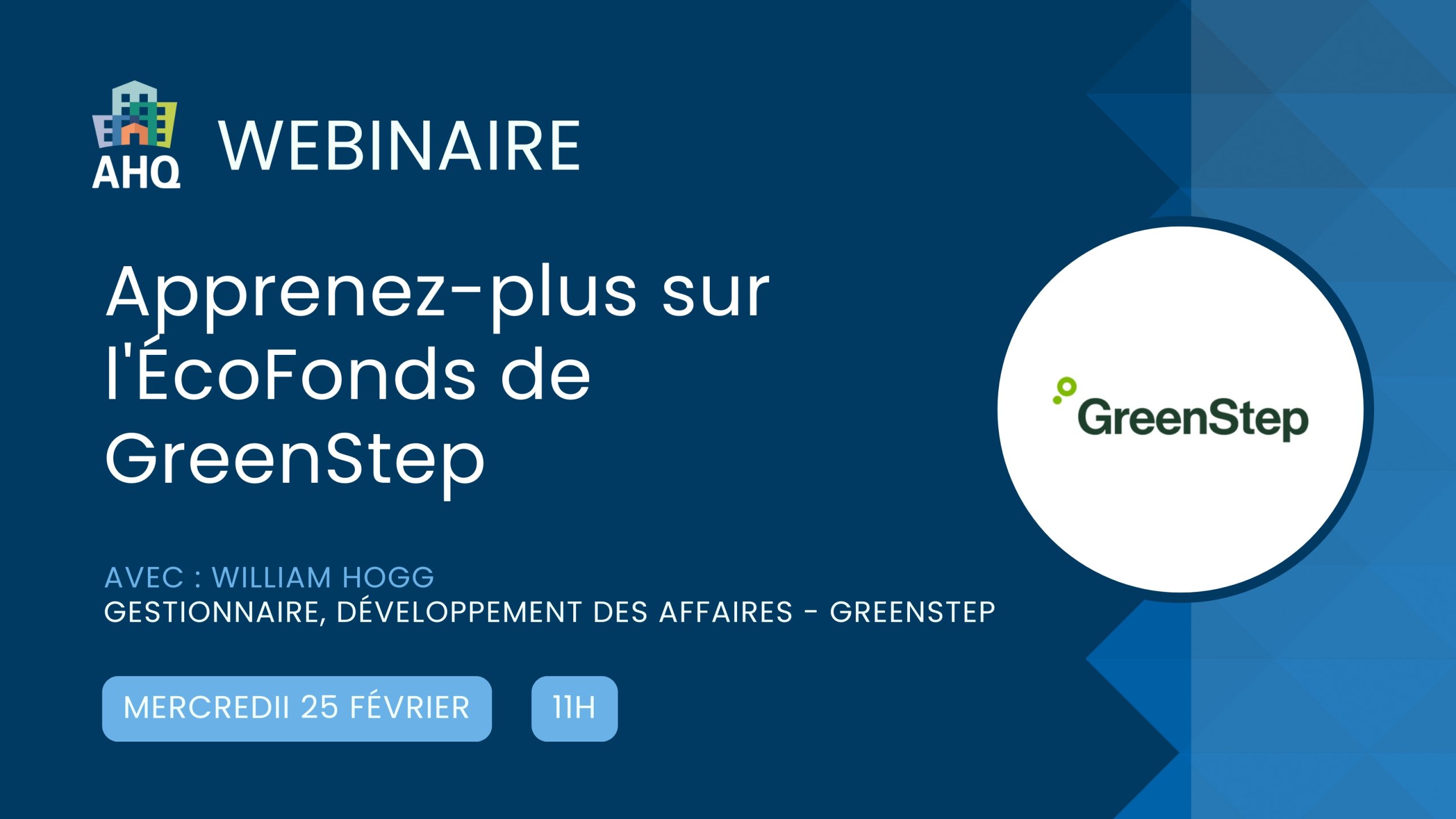 Webinaire : Apprenez-plus sur l'ÉcoFonds de GreenStep