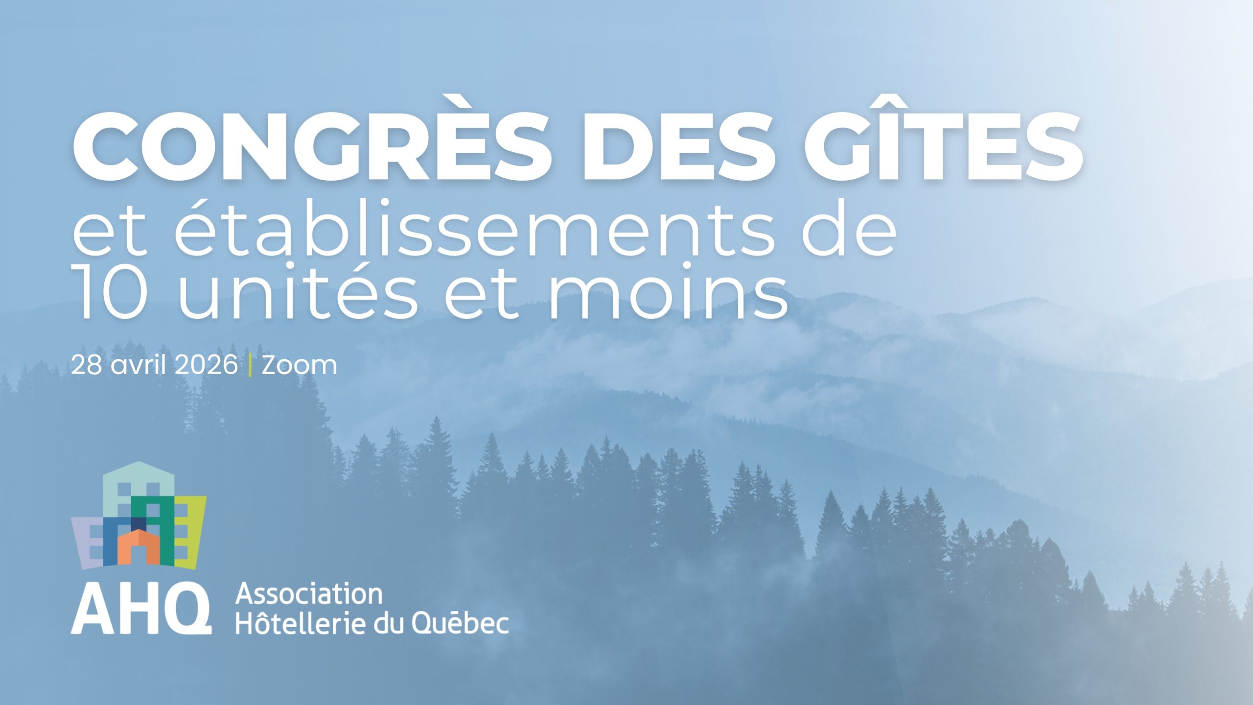 Congrès virtuel des gîtes et établissements de 10 unités de moins 2026
