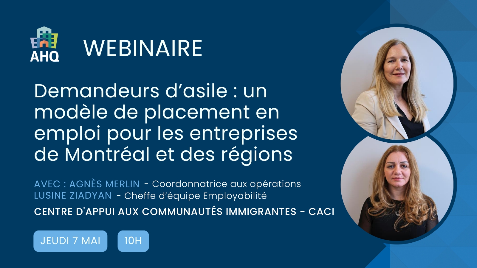 Webinaire - Demandeurs d’asile : un modèle de placement en emploi pour les entreprises de Montréal et des régions