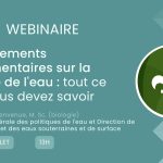 Webinaire : Changements réglementaires sur la qualité de l’eau